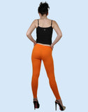TwinBirds Orange tango Cotton Lycra Pencilcut Women legging