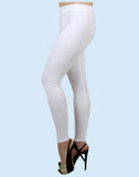 TwinBirds Pearl white Cotton Lycra Pencilcut Women legging