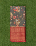 Grey Floral Printed Bagalpuri Saree