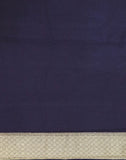 Navy Blue Coloured Weave Semi Georgette Saree