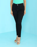 Focus low waist comfort Strechable women black Jeans