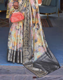 Banaras Silk Multi Color Patola Fabric Saree