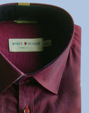 Maroon Colour Plain Pure Cotton Shirt